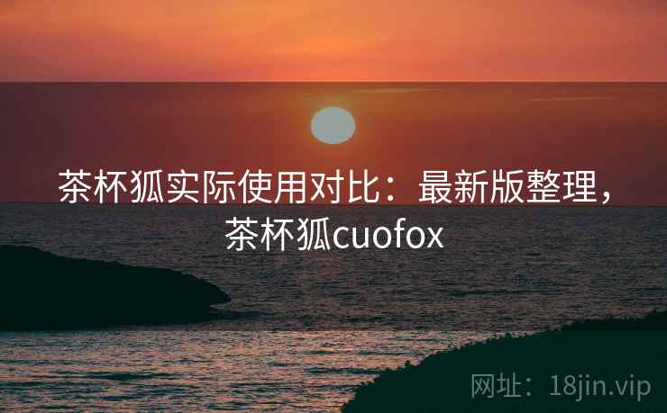 茶杯狐实际使用对比：最新版整理，茶杯狐cuofox