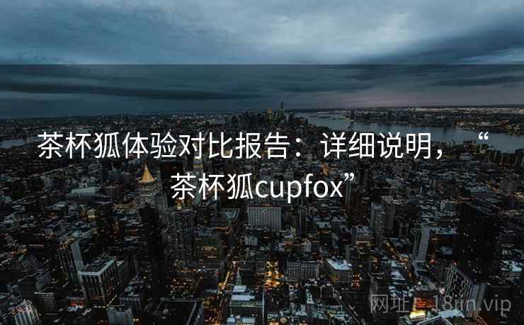 茶杯狐体验对比报告:详细说明,“茶杯狐cupfox”