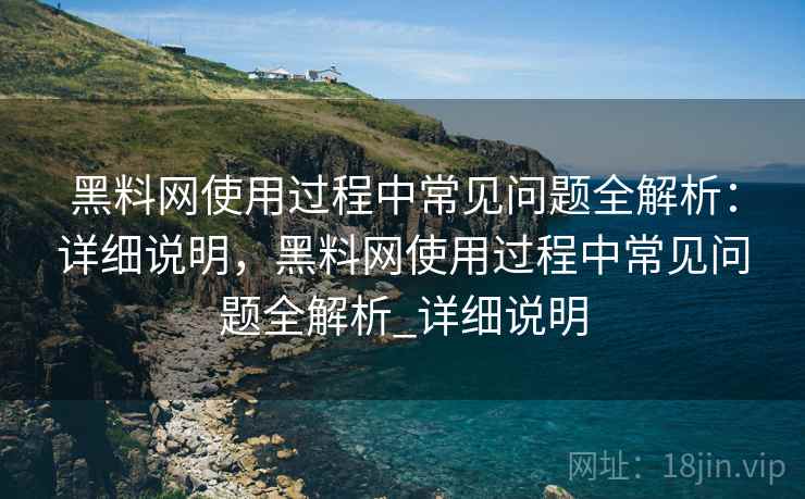 黑料网使用过程中常见问题全解析:详细说明,黑料网使用过程中常见问题全解析_详细说明